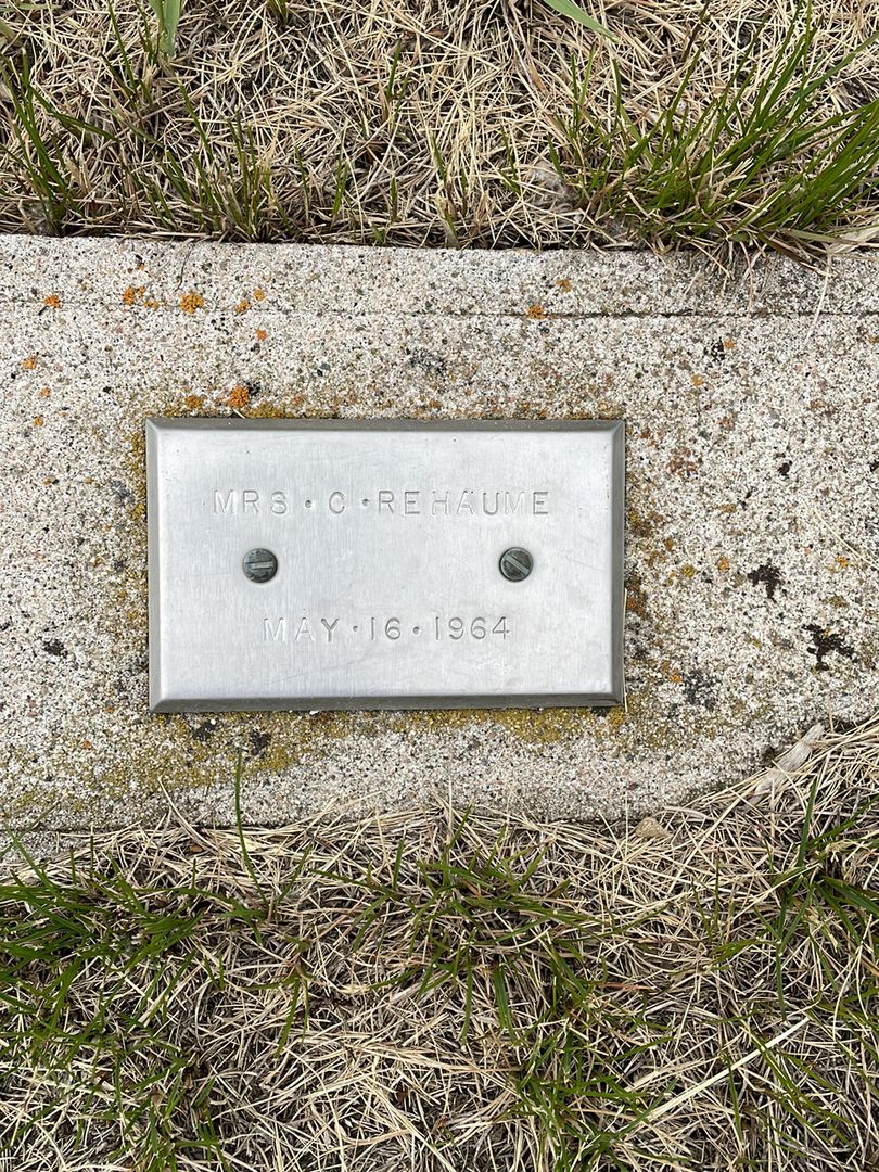 Missus/Madam Anne Cathie Rehaume's grave. Photo 1