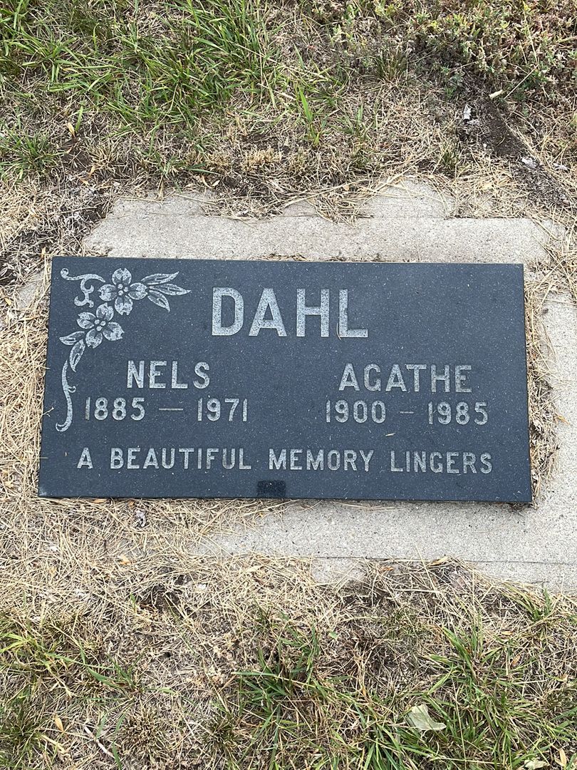 Nels Dahl's grave. Photo 1
