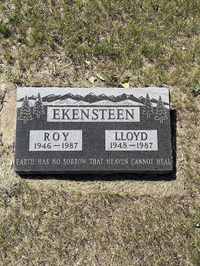 Lloyd Eric Ekensteen's grave. Photo 1