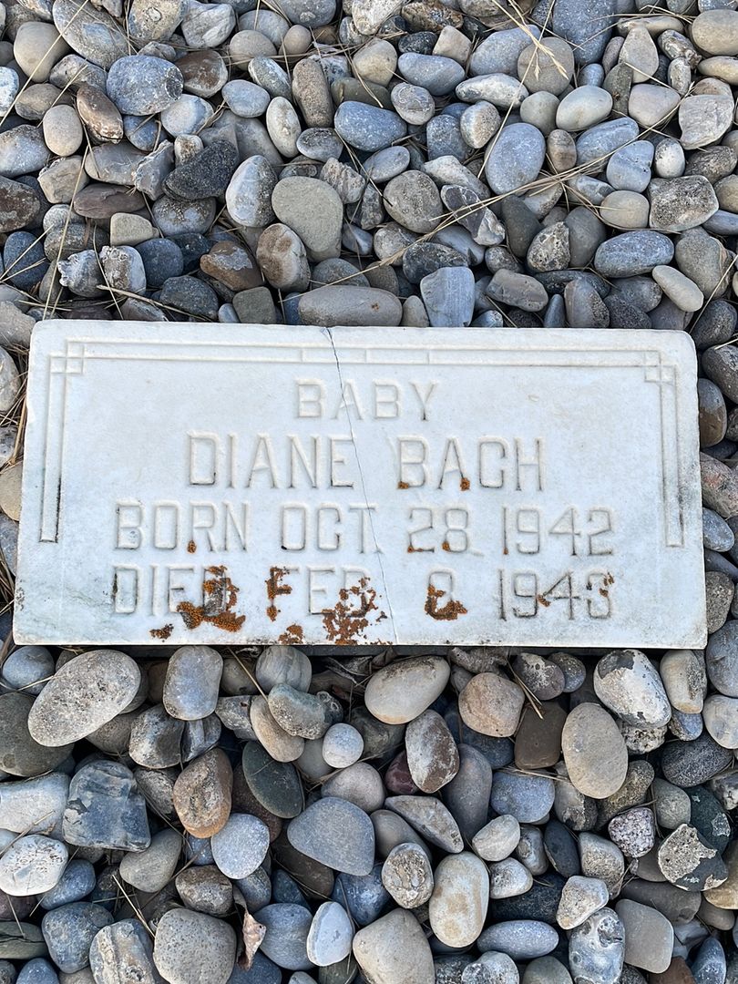 Diane Bach's grave. Photo 1