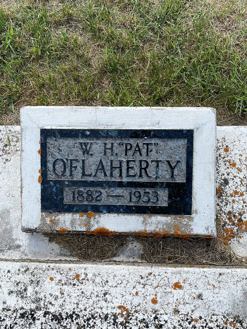Wilfred Hale "Pat" O'Flaherty's grave. Photo 1