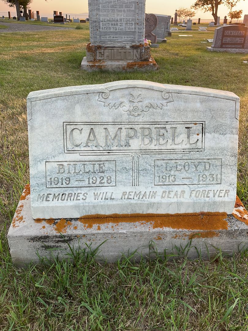 Lloyd Campbell's grave. Photo 1