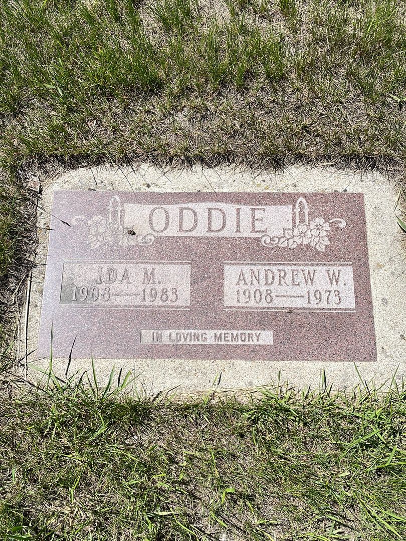 Andrew William Scottie Oddie's grave. Photo 1