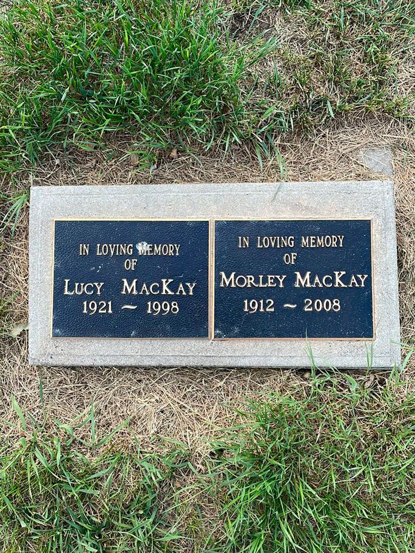 Lucy Priscilla MacKay's grave. Photo 1