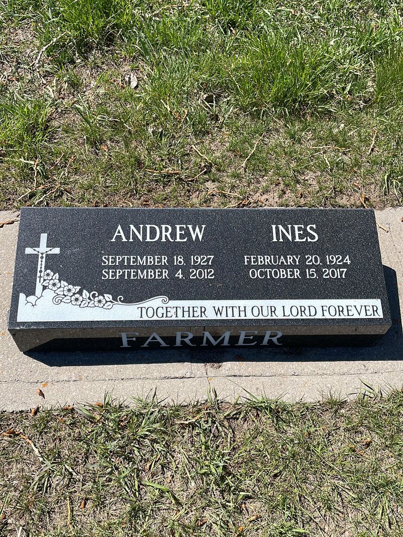 Andrew James Farmer's grave. Photo 1