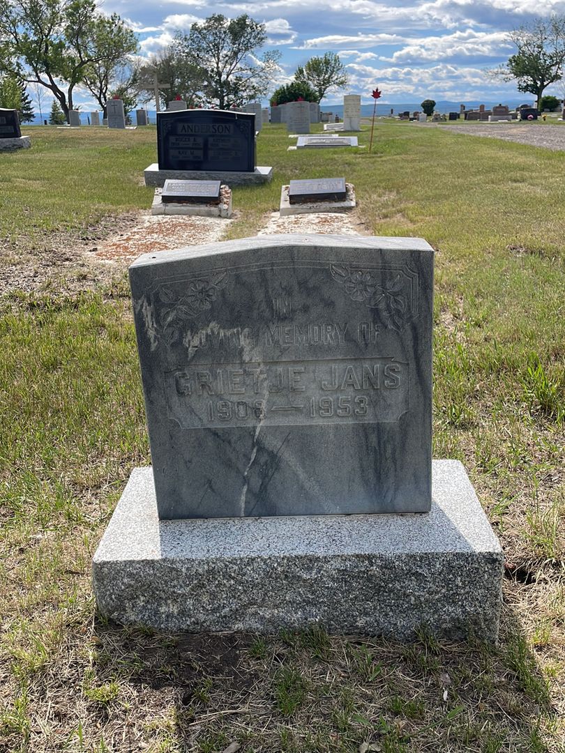 Grietje Jans's grave. Photo 1