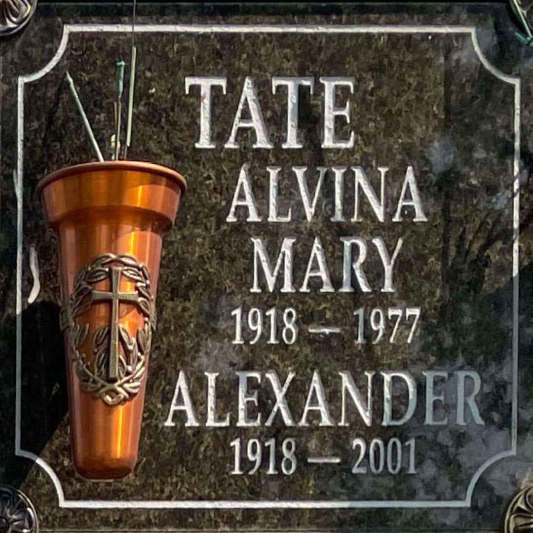Alvina Mary Tate's grave