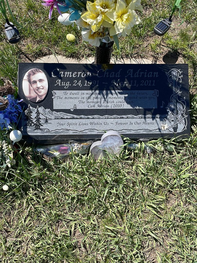 Cameron Chad Adrian's grave. Photo 1