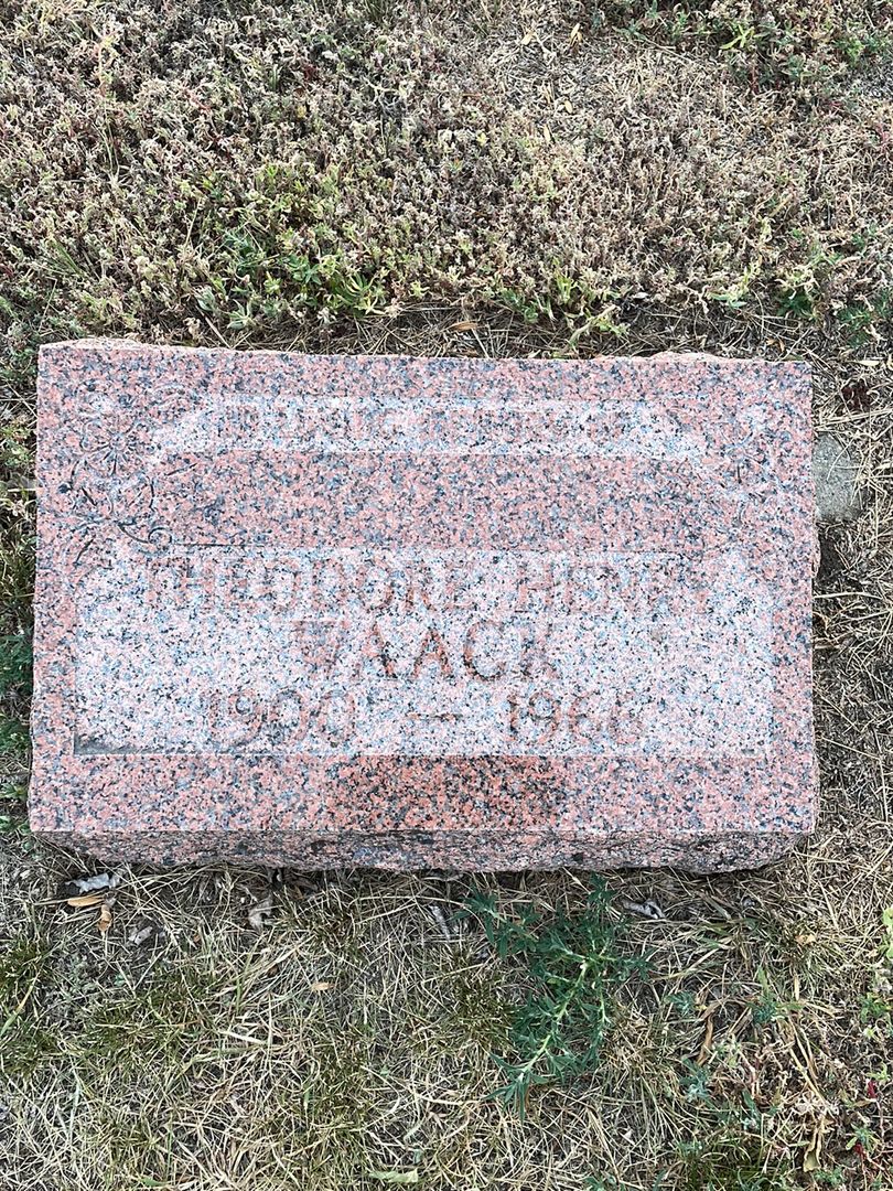 Theodore Henry Waack's grave. Photo 1