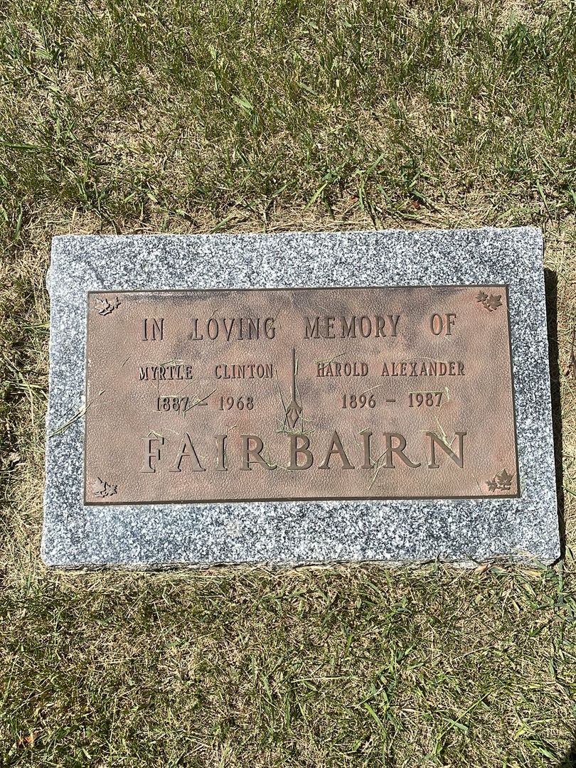 Harold Alexander Fairbairn's grave. Photo 1