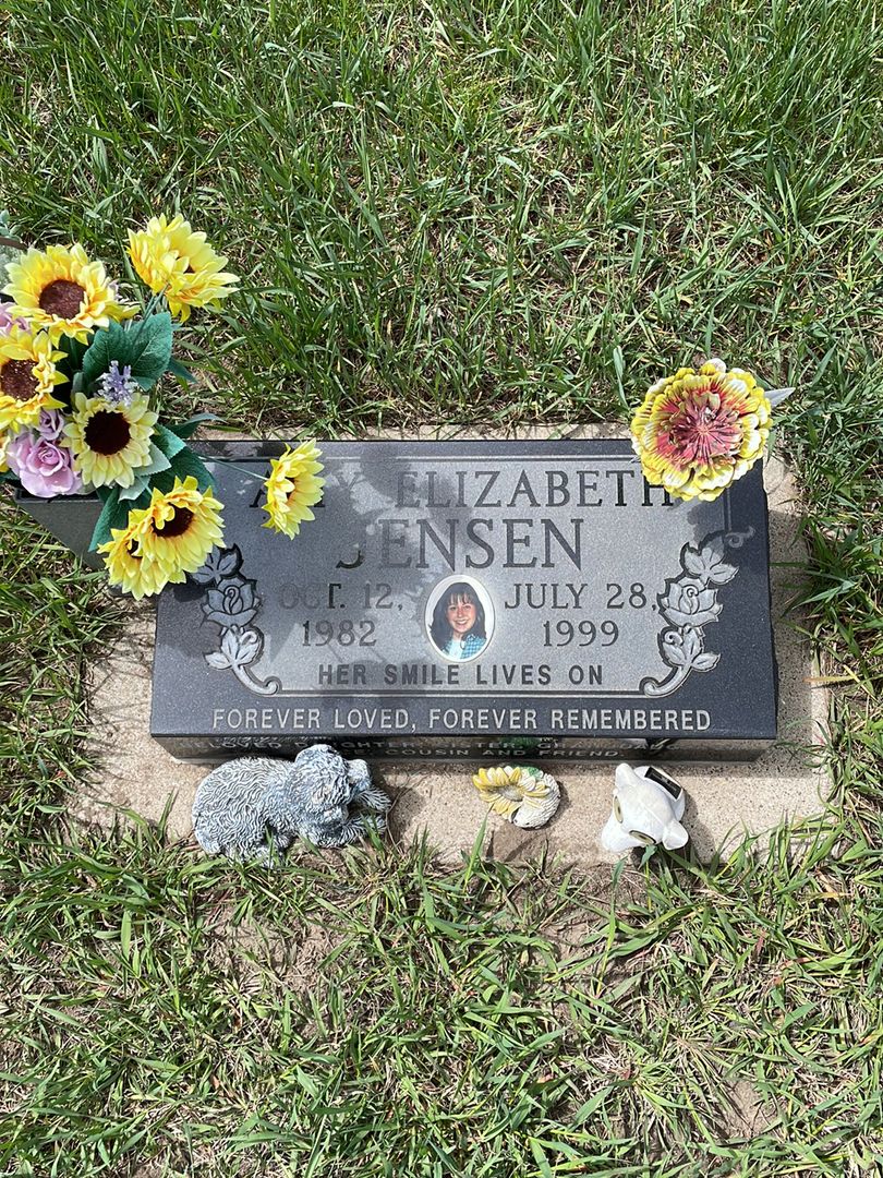 Amy Elizabeth Jensen's grave. Photo 1