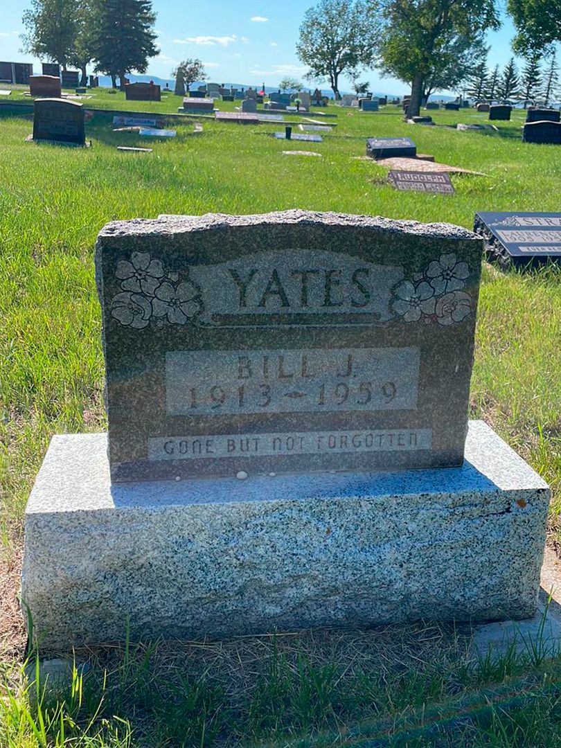 James William "Bill J." Yates's grave. Photo 1