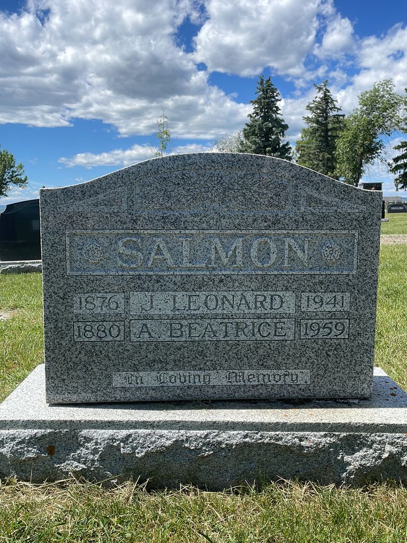 John Leonard Salmon's grave. Photo 1