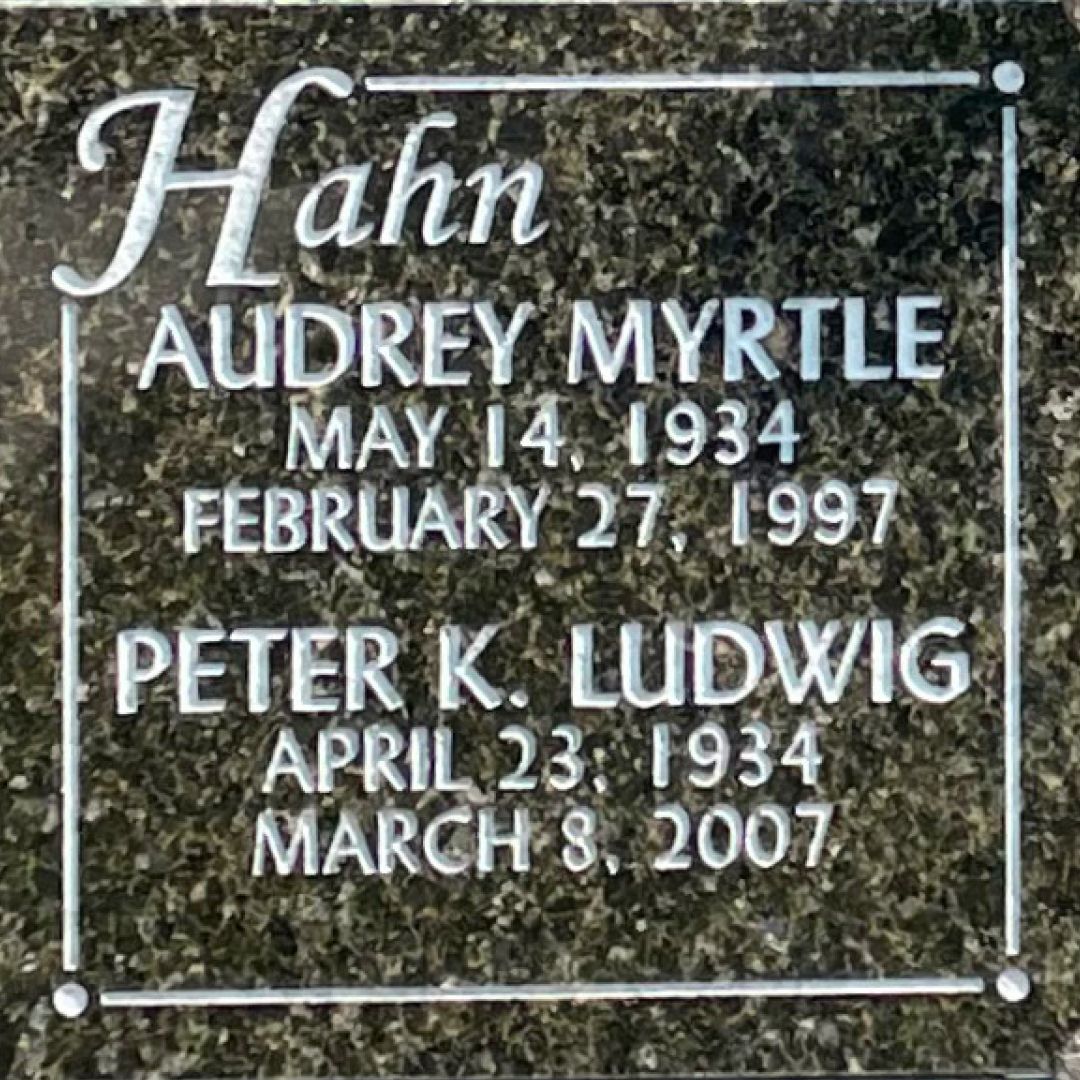 Peter K. Ludwig Hahn's grave