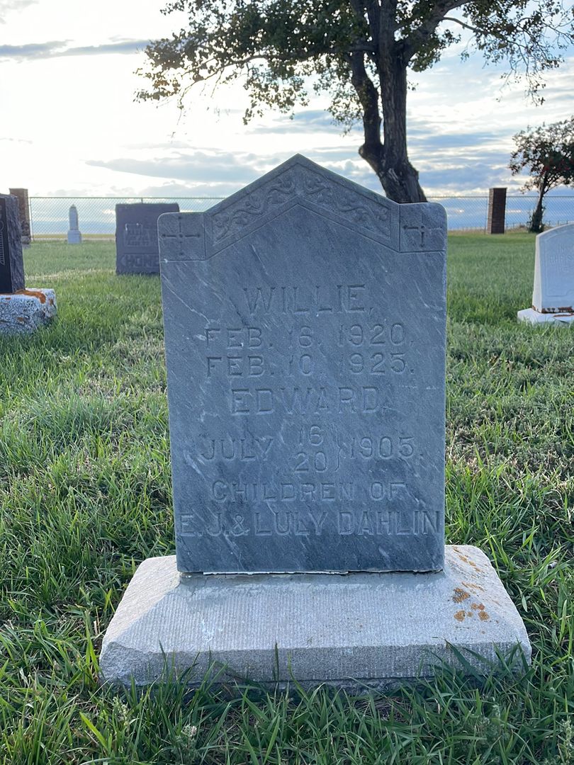 Edward Dahlin's grave. Photo 1