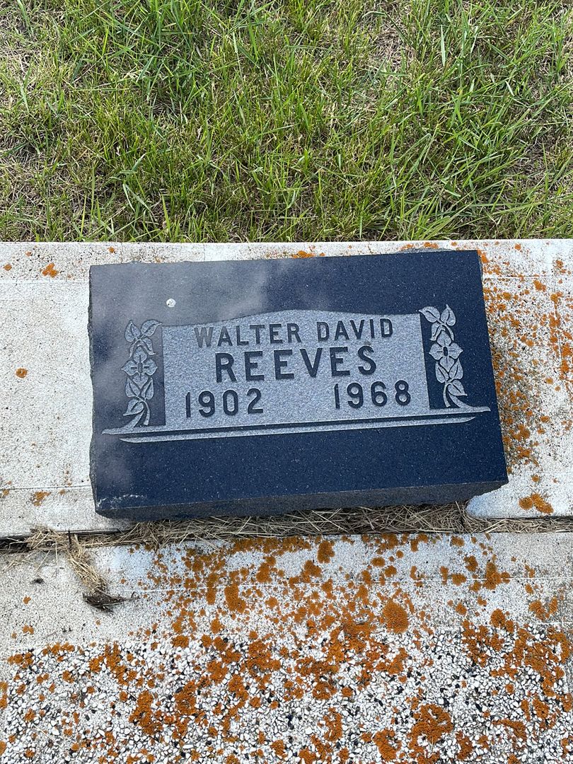 Walter David Reeves's grave. Photo 1