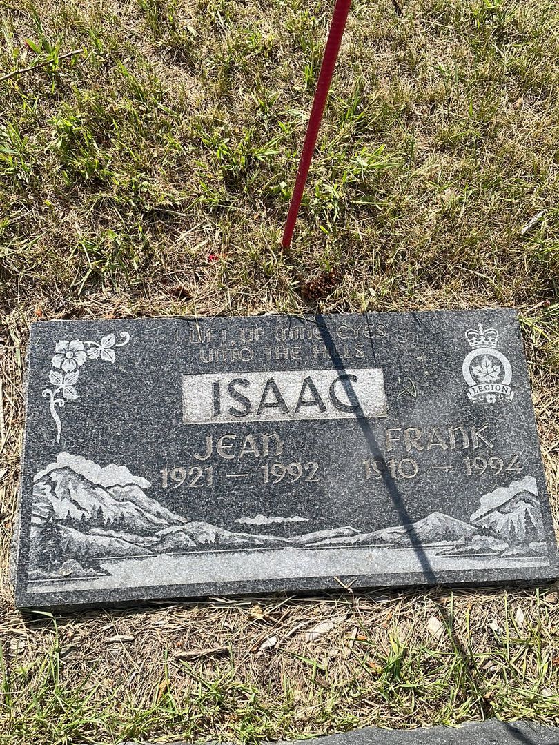 Jean Isaac's grave. Photo 1