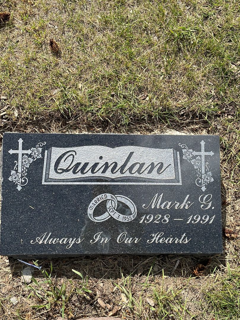 Mark G. Quinlan's grave. Photo 1