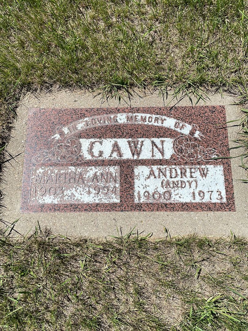 Andrew "Andy" Gawn's grave. Photo 1