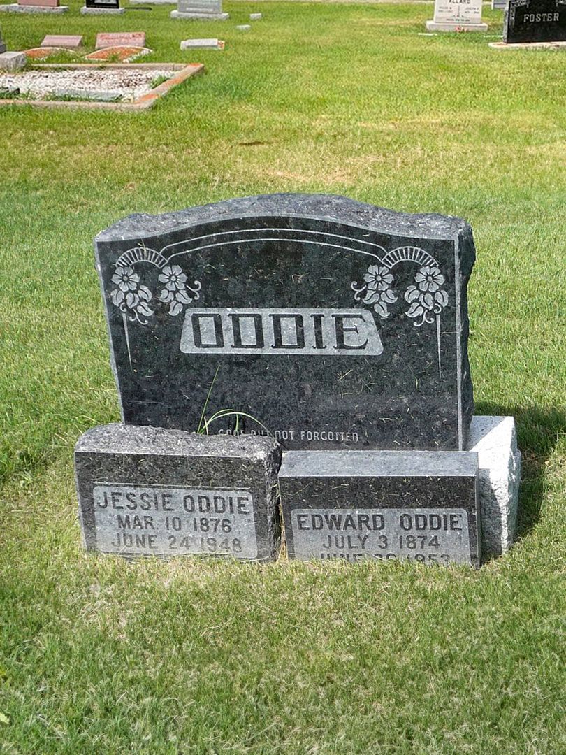 Edward Oddie's grave. Photo 1